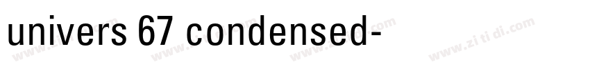 univers 67 condensed字体转换 univers 67 condensed字体转换